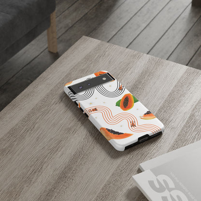 F1 McLaren and Papaya Phone Case , Trendy F1 Gift, Formula 1 Gift, Cute Fruit F1 Phone Case, Unique Phone Case