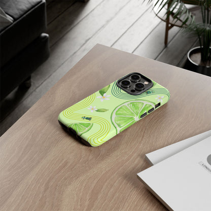 Green F1 Aston Martin and Lime Phone Case, Trendy F1 Gift, Formula 1 Gift, Cute Fruit F1 Phone Case, Unique Phone Case