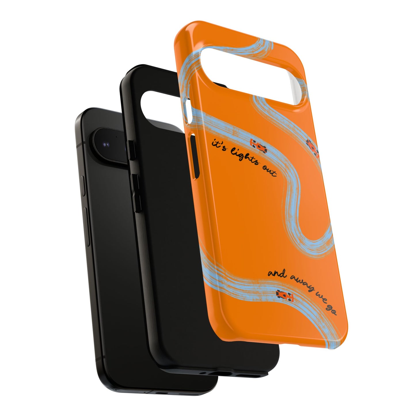 F1 Phone Case McLaren Painted "its lights out and away we go", Trendy F1 Gift, Formula 1 Gift, Cute F1 Phone Case, Phone Case