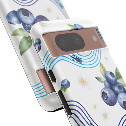 F1 Williams and Blueberries Phone Case, Trendy F1 Gift, Formula 1 Gift, Cute Fruit F1 Phone Case, Unique Phone Case