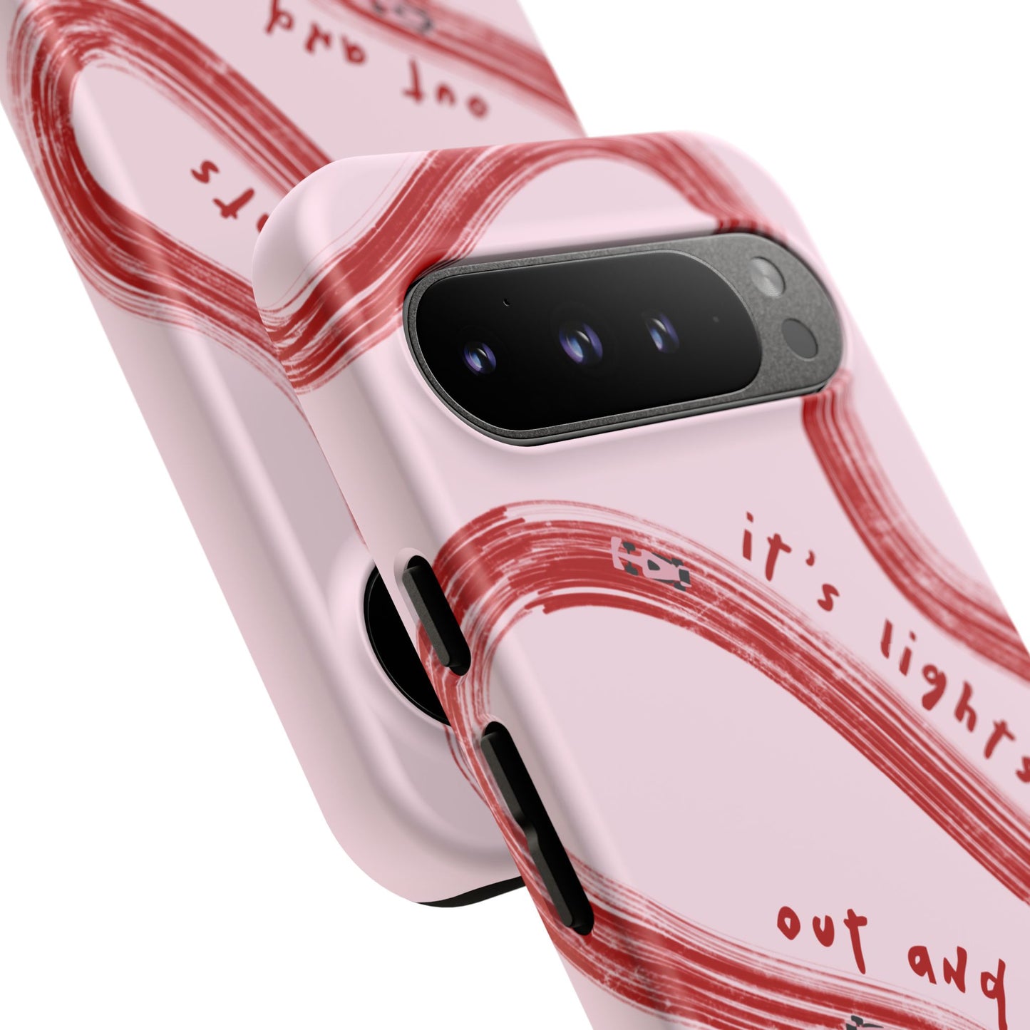 Pink and Red Lights Out F1 Phone Case Design, Trendy F1 Gift, Formula 1 Gift, Cute F1 Phone Case, Unique Formula One Phone Case