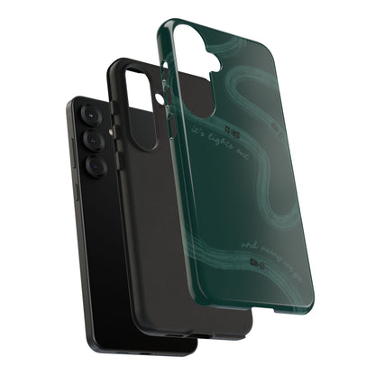 F1 Phone Case Monochrome Green Painted "its lights out and away we go", Trendy F1 Gift, Formula 1 Gift, Cute F1 Phone Case, Phone Case