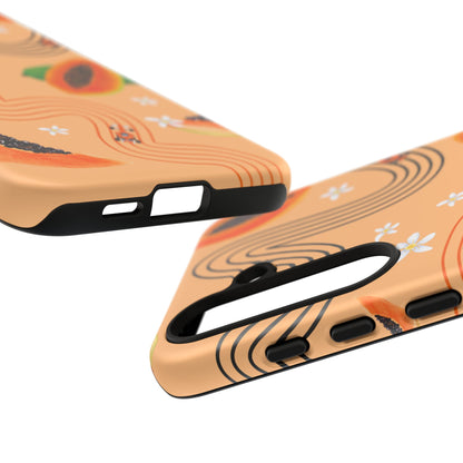 Orange F1 McLaren and Papaya Phone Case, Trendy F1 Gift, Formula 1 Gift, Cute Fruit F1 Phone Case, Unique Phone Case