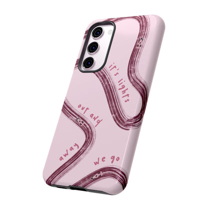 Pink Lights Out F1 Phone Case Design, Trendy F1 Gift, Formula 1 Gift, Cute F1 Phone Case, Unique Formula One Phone Case