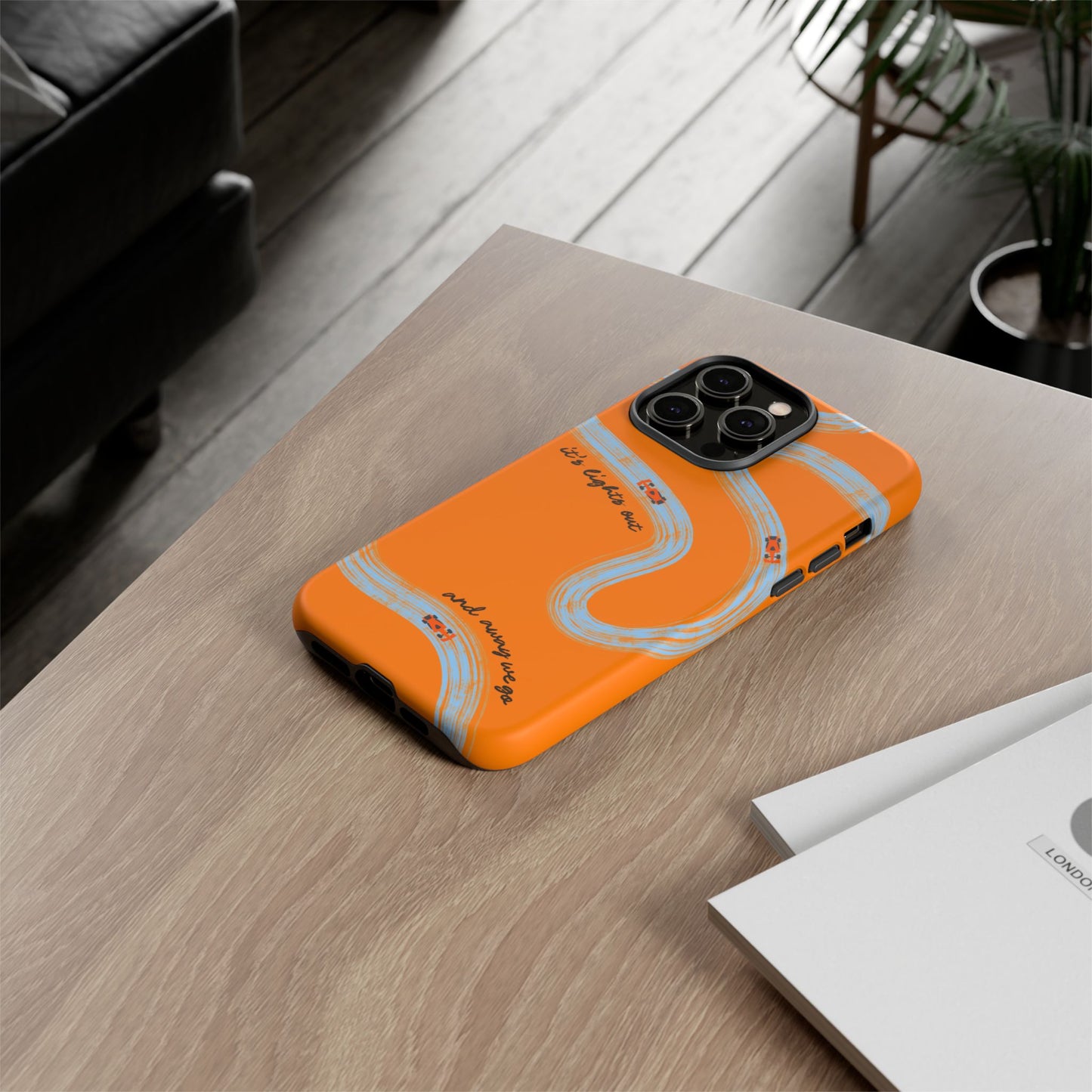 F1 Phone Case McLaren Painted "its lights out and away we go", Trendy F1 Gift, Formula 1 Gift, Cute F1 Phone Case, Phone Case