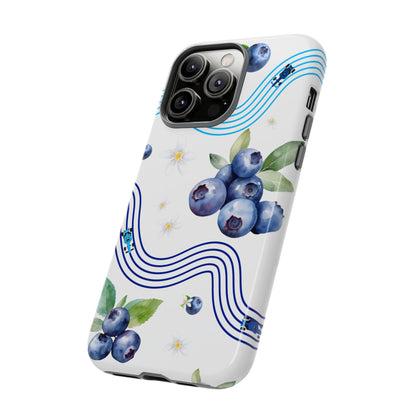 F1 Williams and Blueberries Phone Case, Trendy F1 Gift, Formula 1 Gift, Cute Fruit F1 Phone Case, Unique Phone Case