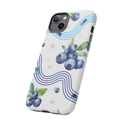 F1 Williams and Blueberries Phone Case, Trendy F1 Gift, Formula 1 Gift, Cute Fruit F1 Phone Case, Unique Phone Case