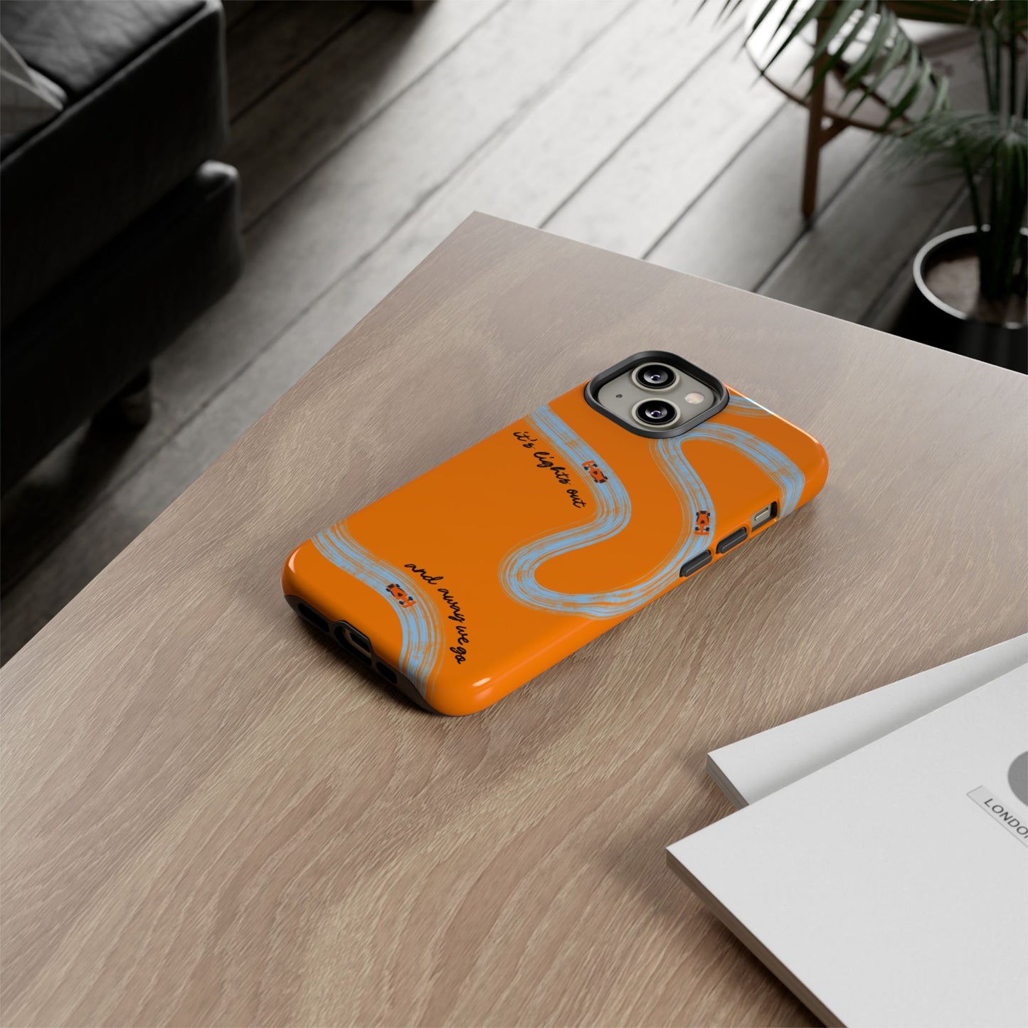 F1 Phone Case McLaren Painted "its lights out and away we go", Trendy F1 Gift, Formula 1 Gift, Cute F1 Phone Case, Phone Case