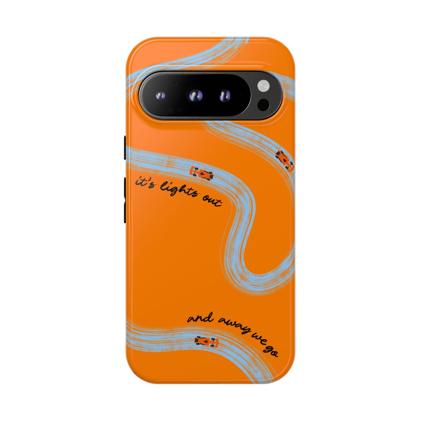 F1 Phone Case McLaren Painted "its lights out and away we go", Trendy F1 Gift, Formula 1 Gift, Cute F1 Phone Case, Phone Case