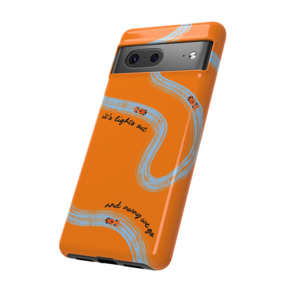 F1 Phone Case McLaren Painted "its lights out and away we go", Trendy F1 Gift, Formula 1 Gift, Cute F1 Phone Case, Phone Case