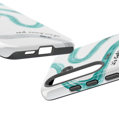 Mercedes F1 Phone Case Painted "its lights out and away we go", Trendy F1 Gift, Formula 1 Gift, Cute F1 Phone Case