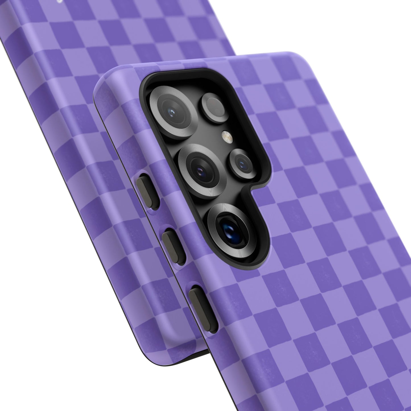 Simply Lovely Purple Checkered F1 Phone Case Design, Trendy F1 Gift, Formula 1 Gift, Cute F1 Phone Case