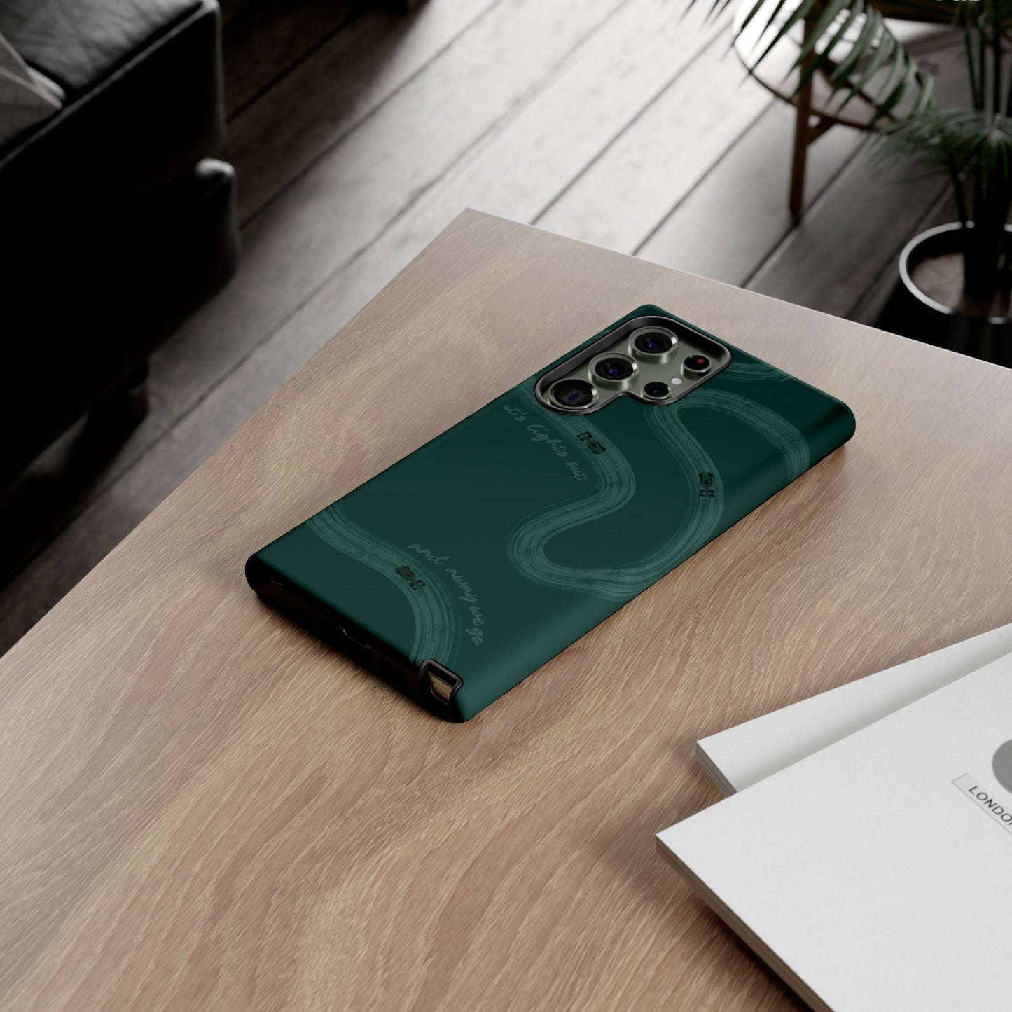 F1 Phone Case Monochrome Green Painted "its lights out and away we go", Trendy F1 Gift, Formula 1 Gift, Cute F1 Phone Case, Phone Case
