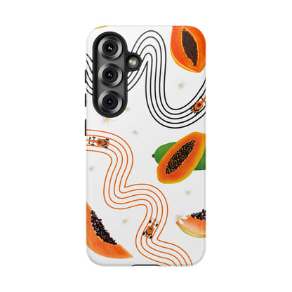 F1 McLaren and Papaya Phone Case , Trendy F1 Gift, Formula 1 Gift, Cute Fruit F1 Phone Case, Unique Phone Case