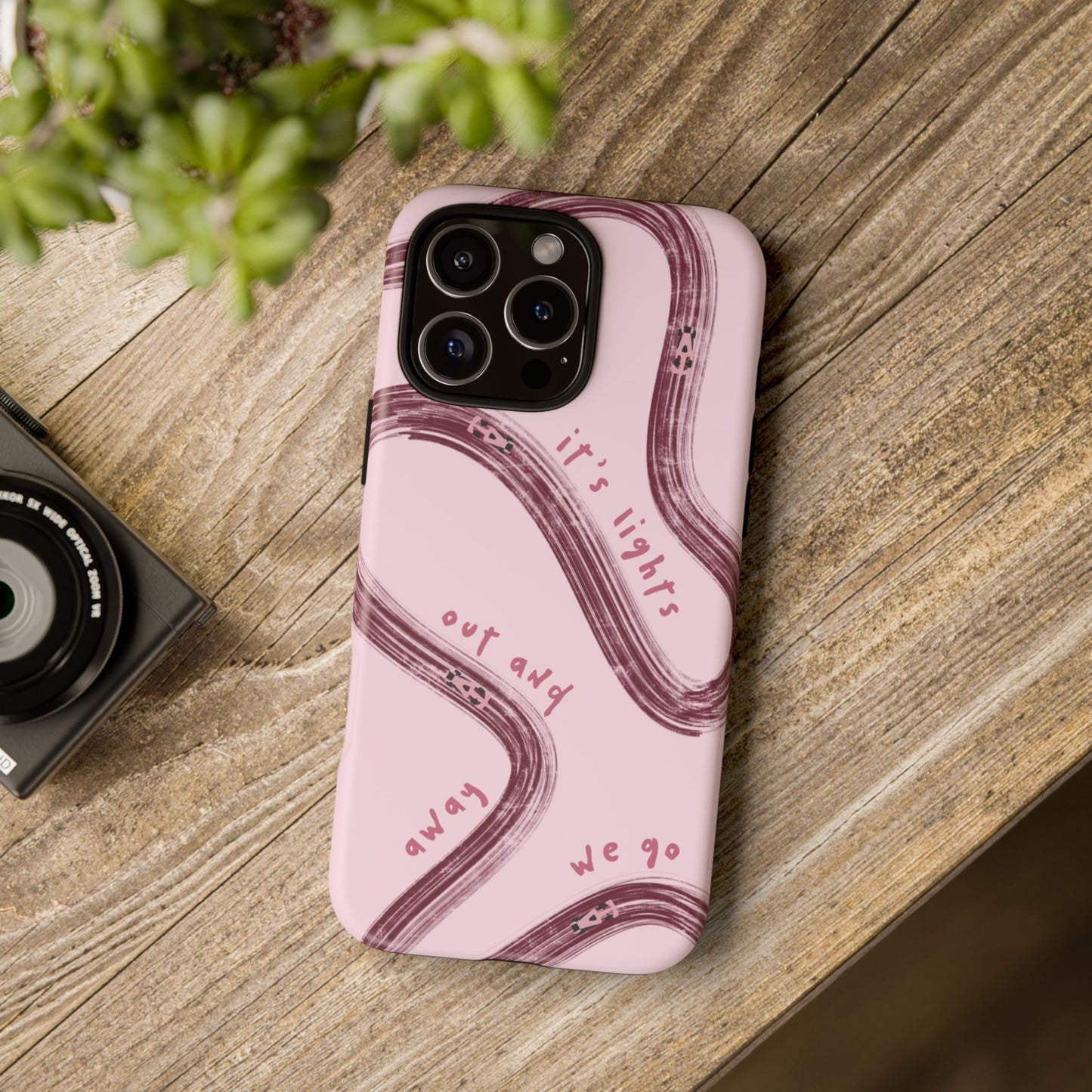 Pink Lights Out F1 Phone Case Design, Trendy F1 Gift, Formula 1 Gift, Cute F1 Phone Case, Unique Formula One Phone Case