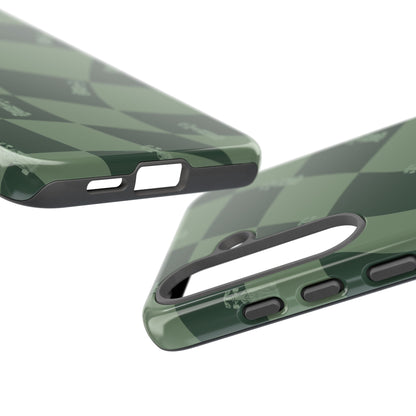 F1 Phone Case Green Checkerboard Design, Trendy F1 Gift, Formula 1 Gift, Cute F1 Phone Case, Unique Formula One Phone Case