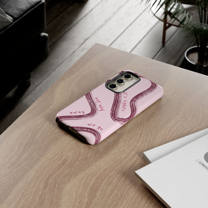 Pink Lights Out F1 Phone Case Design, Trendy F1 Gift, Formula 1 Gift, Cute F1 Phone Case, Unique Formula One Phone Case