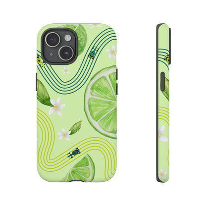 Green F1 Aston Martin and Lime Phone Case, Trendy F1 Gift, Formula 1 Gift, Cute Fruit F1 Phone Case, Unique Phone Case