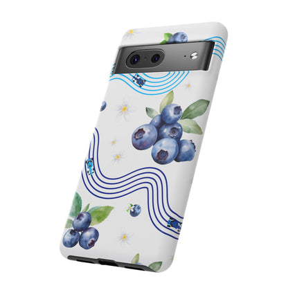 F1 Williams and Blueberries Phone Case, Trendy F1 Gift, Formula 1 Gift, Cute Fruit F1 Phone Case, Unique Phone Case