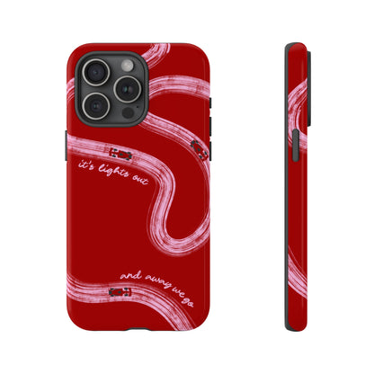 Red and Pink Lights Out F1 Phone Case Design, Trendy F1 Gift, Formula 1 Gift, Cute F1 Phone Case, Unique Formula One Phone Case