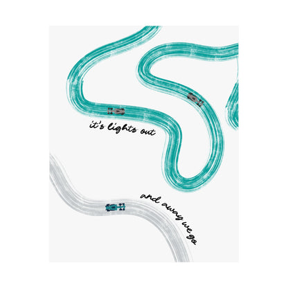Mercedes Teal and Silver F1 Matte Vertical Poster | F1 Giclée Art Print (US SIZING)