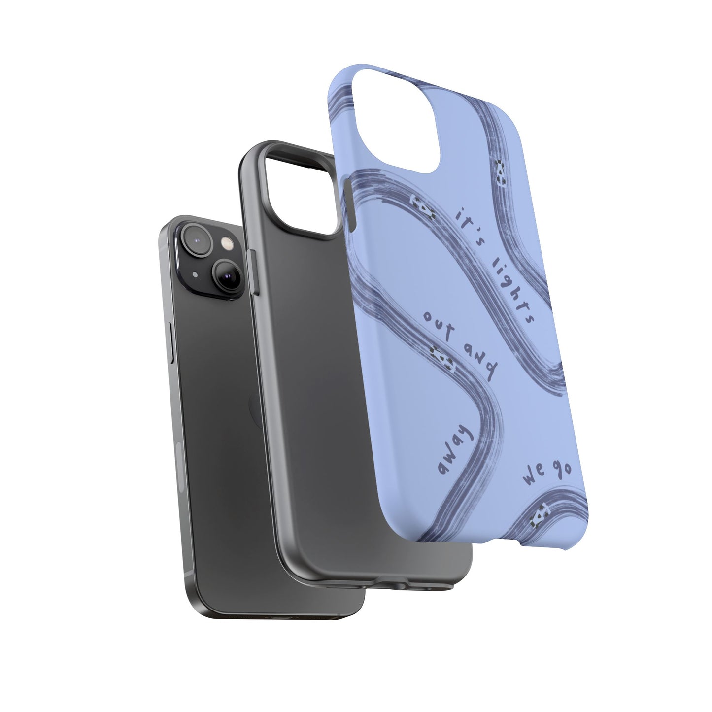 Blue Lights Out F1 Phone Case Design, Trendy F1 Gift, Formula 1 Gift, Cute F1 Phone Case, Unique Formula One Phone Case
