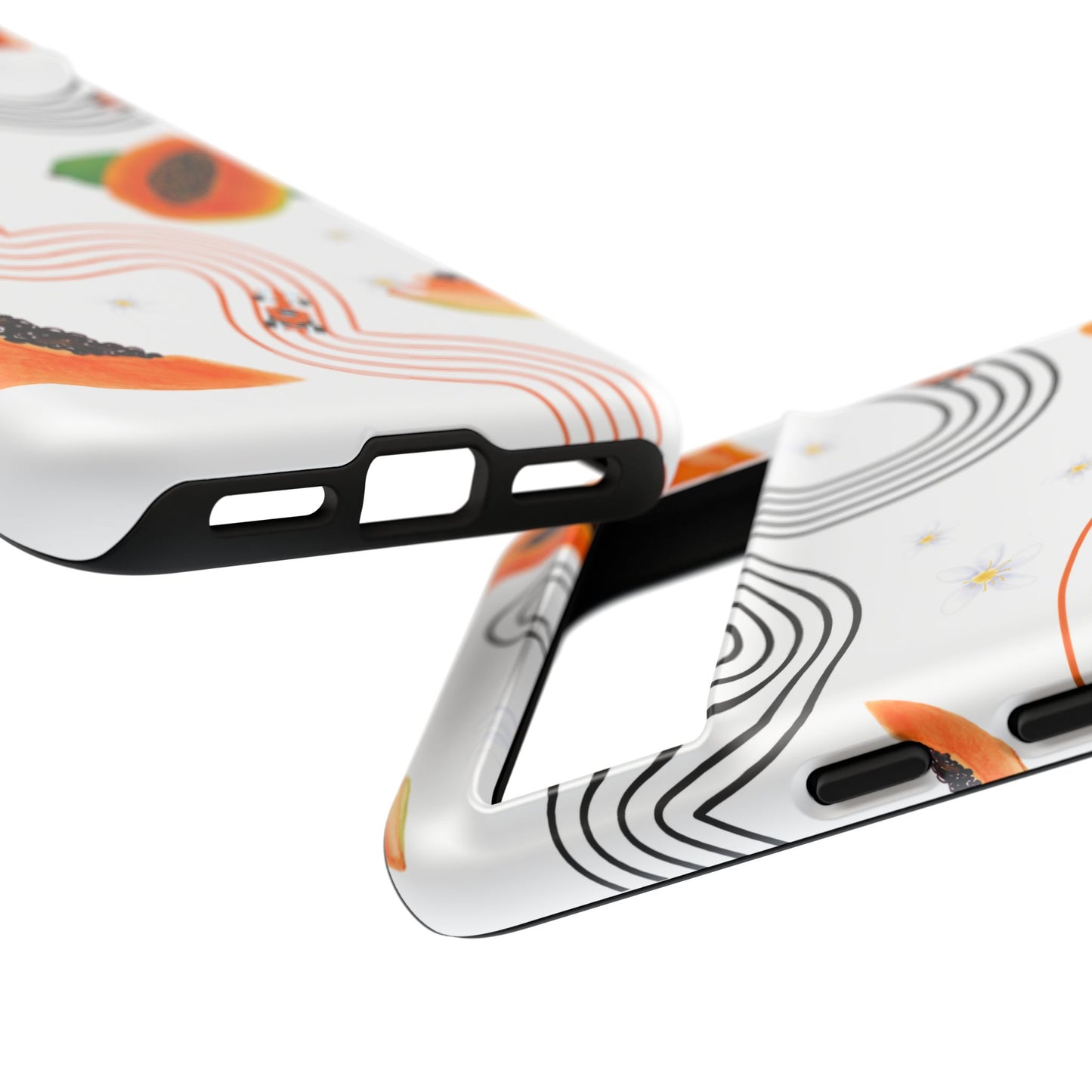 F1 McLaren and Papaya Phone Case , Trendy F1 Gift, Formula 1 Gift, Cute Fruit F1 Phone Case, Unique Phone Case