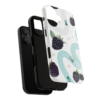 F1 Mercedes and Blackberries Phone Case , Trendy F1 Gift, Formula 1 Gift, Cute Fruit F1 Phone Case, Unique Phone Case