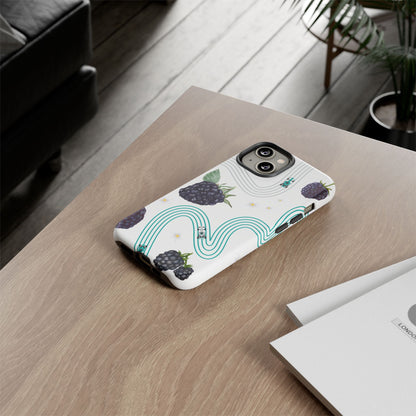 F1 Mercedes and Blackberries Phone Case , Trendy F1 Gift, Formula 1 Gift, Cute Fruit F1 Phone Case, Unique Phone Case