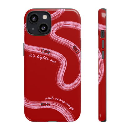 Red and Pink Lights Out F1 Phone Case Design, Trendy F1 Gift, Formula 1 Gift, Cute F1 Phone Case, Unique Formula One Phone Case