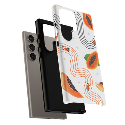 F1 McLaren and Papaya Phone Case , Trendy F1 Gift, Formula 1 Gift, Cute Fruit F1 Phone Case, Unique Phone Case