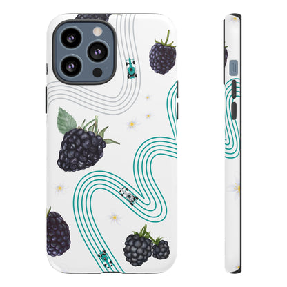 F1 Mercedes and Blackberries Phone Case , Trendy F1 Gift, Formula 1 Gift, Cute Fruit F1 Phone Case, Unique Phone Case