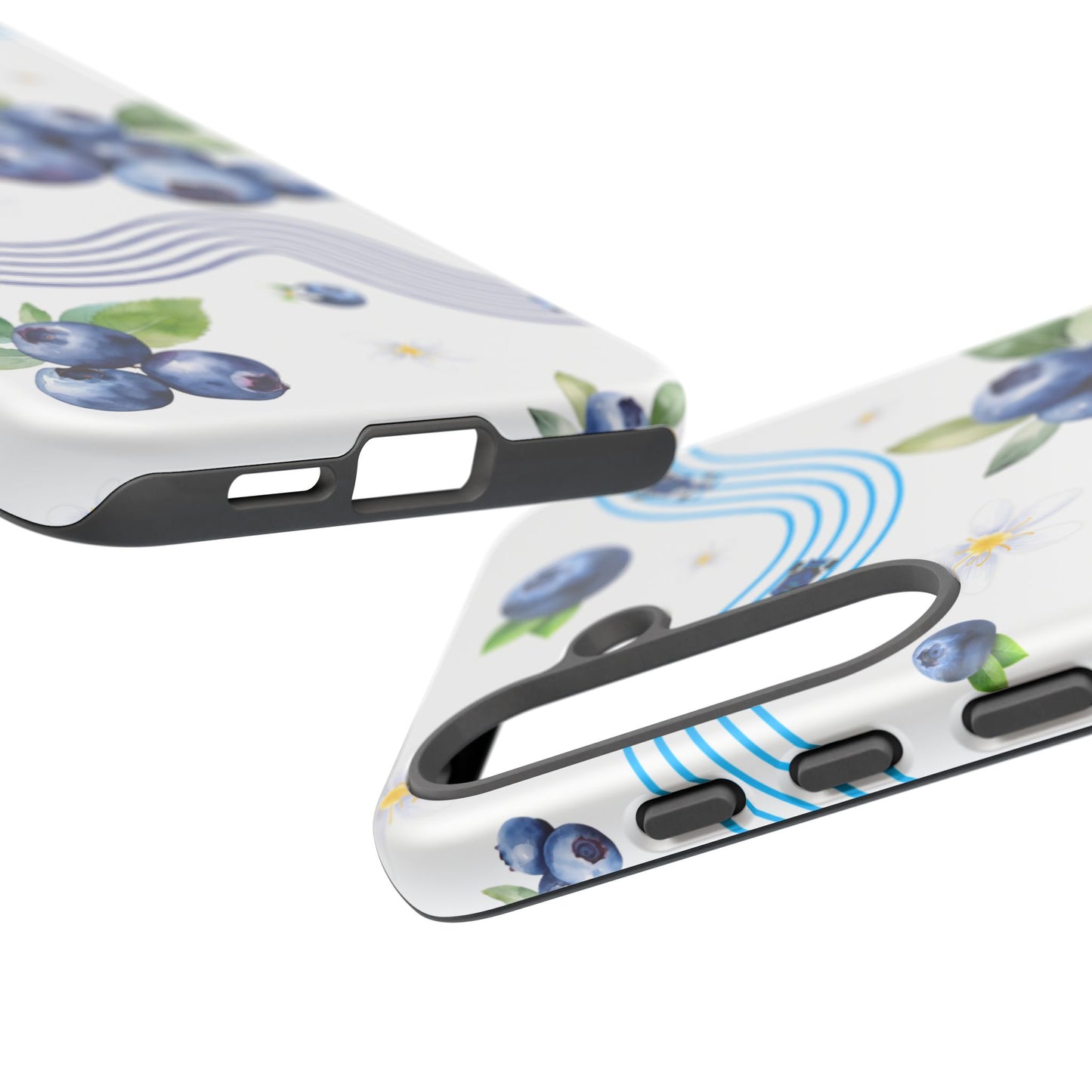 F1 Williams and Blueberries Phone Case, Trendy F1 Gift, Formula 1 Gift, Cute Fruit F1 Phone Case, Unique Phone Case