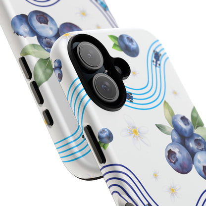 F1 Williams and Blueberries Phone Case, Trendy F1 Gift, Formula 1 Gift, Cute Fruit F1 Phone Case, Unique Phone Case