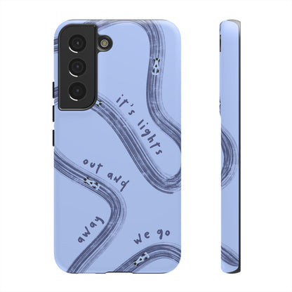 Blue Lights Out F1 Phone Case Design, Trendy F1 Gift, Formula 1 Gift, Cute F1 Phone Case, Unique Formula One Phone Case