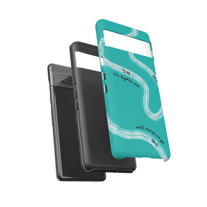 Mercedes F1 Phone Case Painted "its lights out and away we go", Trendy F1 Gift, Formula 1 Gift, Cute F1 Phone Case