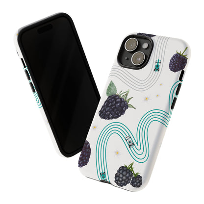 F1 Mercedes and Blackberries Phone Case , Trendy F1 Gift, Formula 1 Gift, Cute Fruit F1 Phone Case, Unique Phone Case