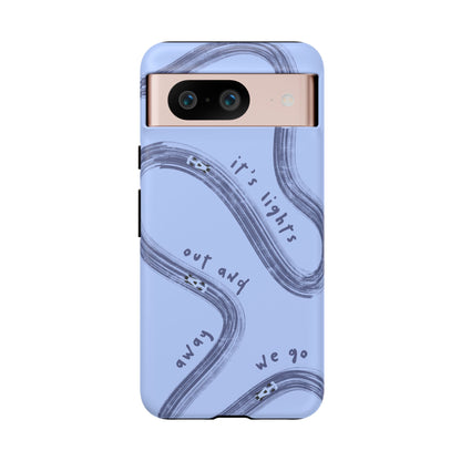Blue Lights Out F1 Phone Case Design, Trendy F1 Gift, Formula 1 Gift, Cute F1 Phone Case, Unique Formula One Phone Case