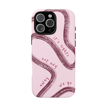 Pink Lights Out F1 Phone Case Design, Trendy F1 Gift, Formula 1 Gift, Cute F1 Phone Case, Unique Formula One Phone Case
