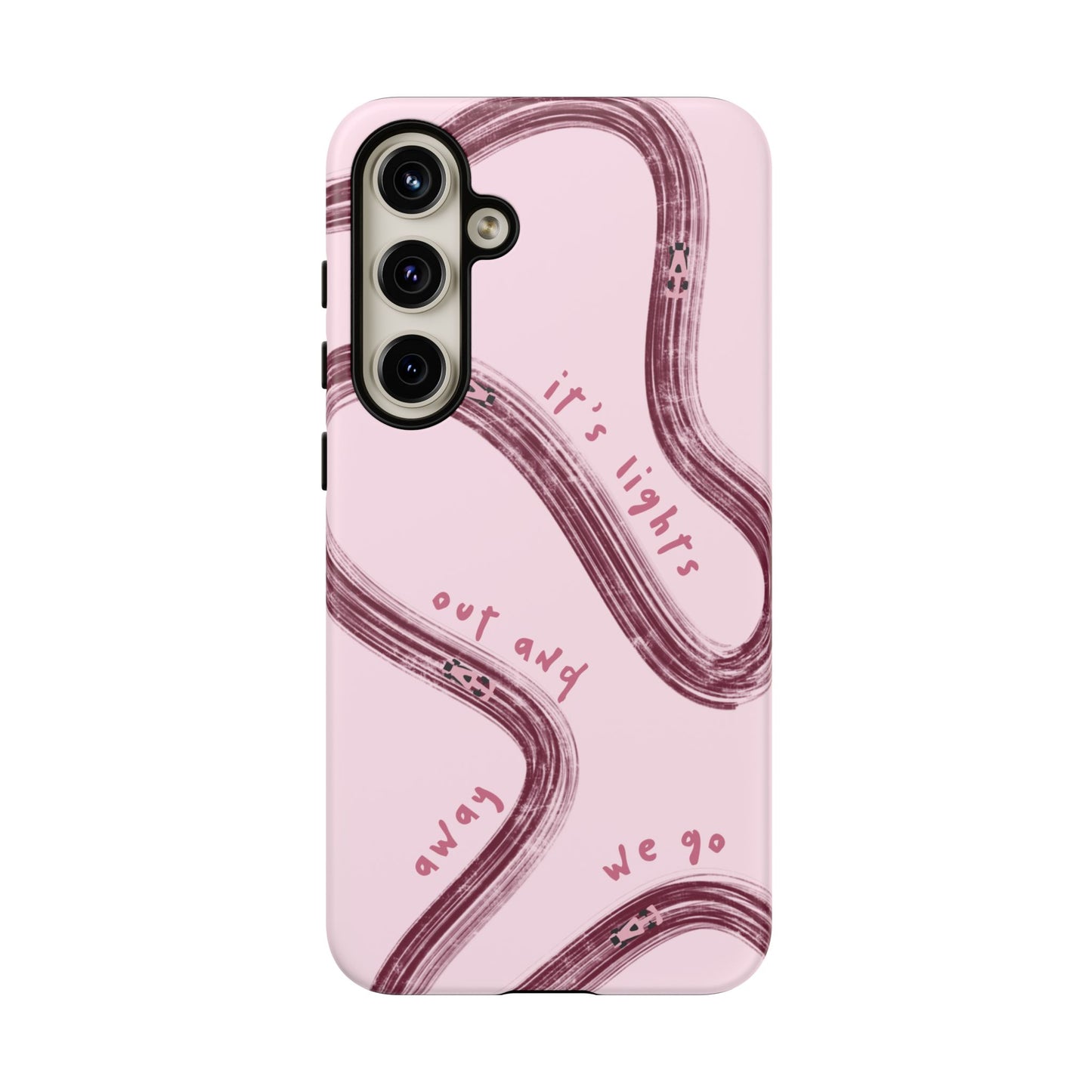 Pink Lights Out F1 Phone Case Design, Trendy F1 Gift, Formula 1 Gift, Cute F1 Phone Case, Unique Formula One Phone Case