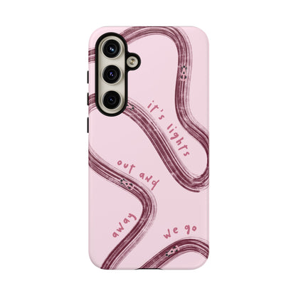 Pink Lights Out F1 Phone Case Design, Trendy F1 Gift, Formula 1 Gift, Cute F1 Phone Case, Unique Formula One Phone Case