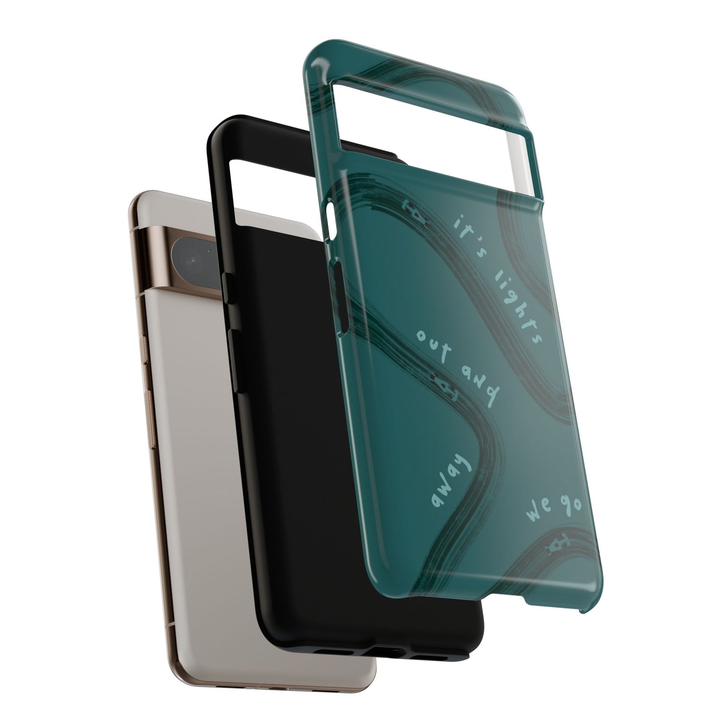 Teal Lights Out F1 Phone Case Design, Trendy F1 Gift, Formula 1 Gift, Cute F1 Phone Case, Unique Formula One Phone Case