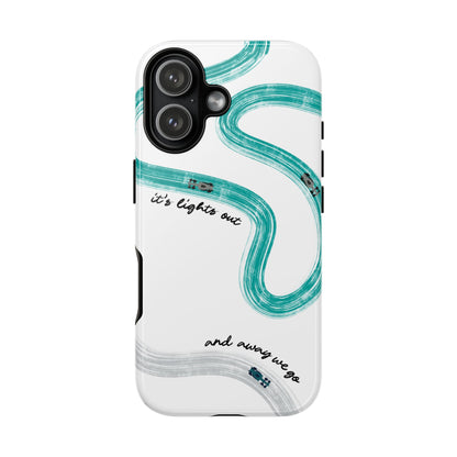 Mercedes F1 Phone Case Painted "its lights out and away we go", Trendy F1 Gift, Formula 1 Gift, Cute F1 Phone Case