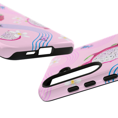 Pink F1 Alpine and Dragonfruit Phone Case, Trendy F1 Gift, Formula 1 Gift, Cute Fruit F1 Phone Case, Unique Phone Case
