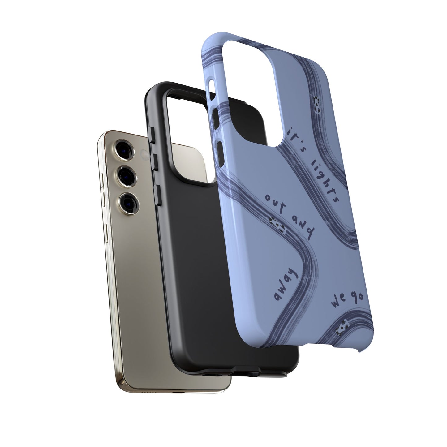 Blue Lights Out F1 Phone Case Design, Trendy F1 Gift, Formula 1 Gift, Cute F1 Phone Case, Unique Formula One Phone Case
