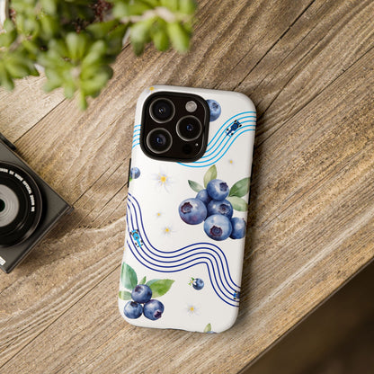 F1 Williams and Blueberries Phone Case, Trendy F1 Gift, Formula 1 Gift, Cute Fruit F1 Phone Case, Unique Phone Case