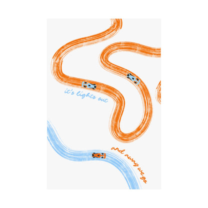 McLaren F1 Matte Vertical Poster | F1 Giclée Art Print (US SIZING)