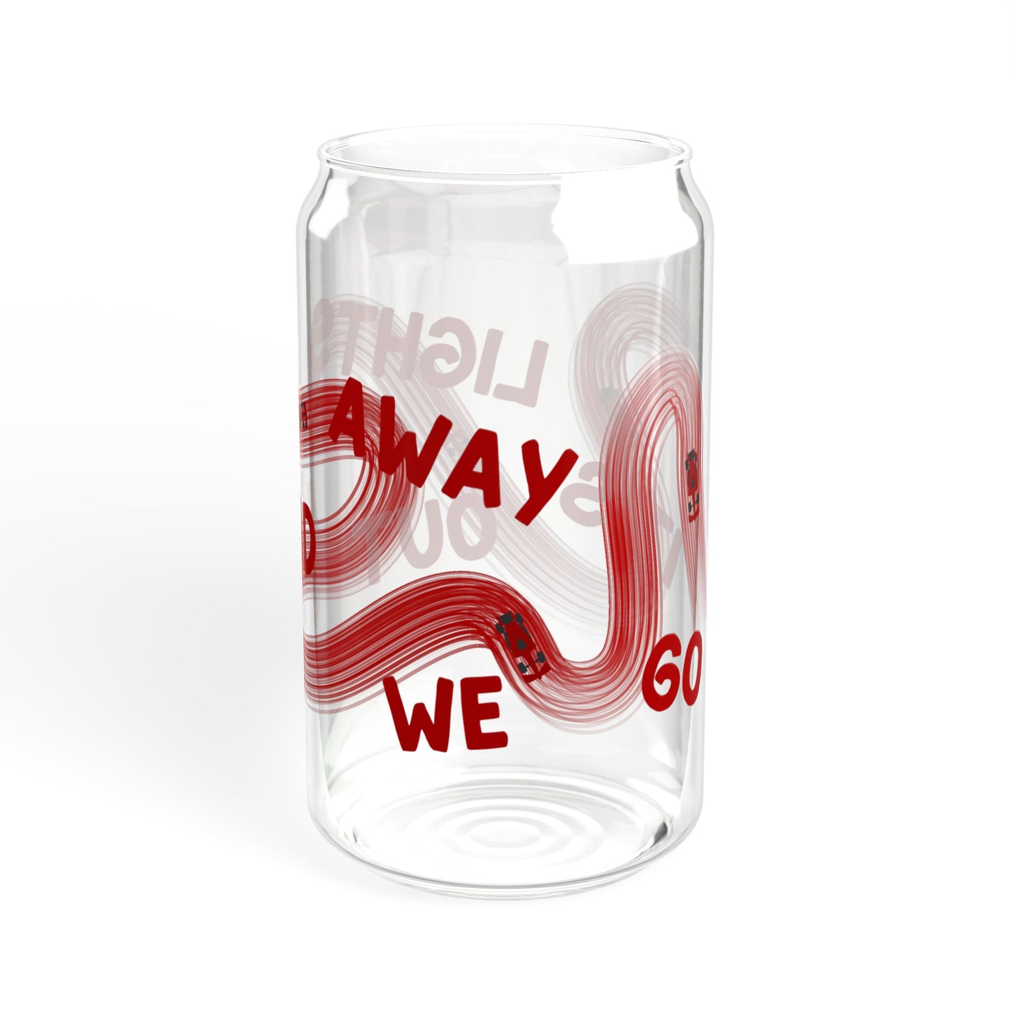 F1 Red It's Lights Out sipper glass | 16oz