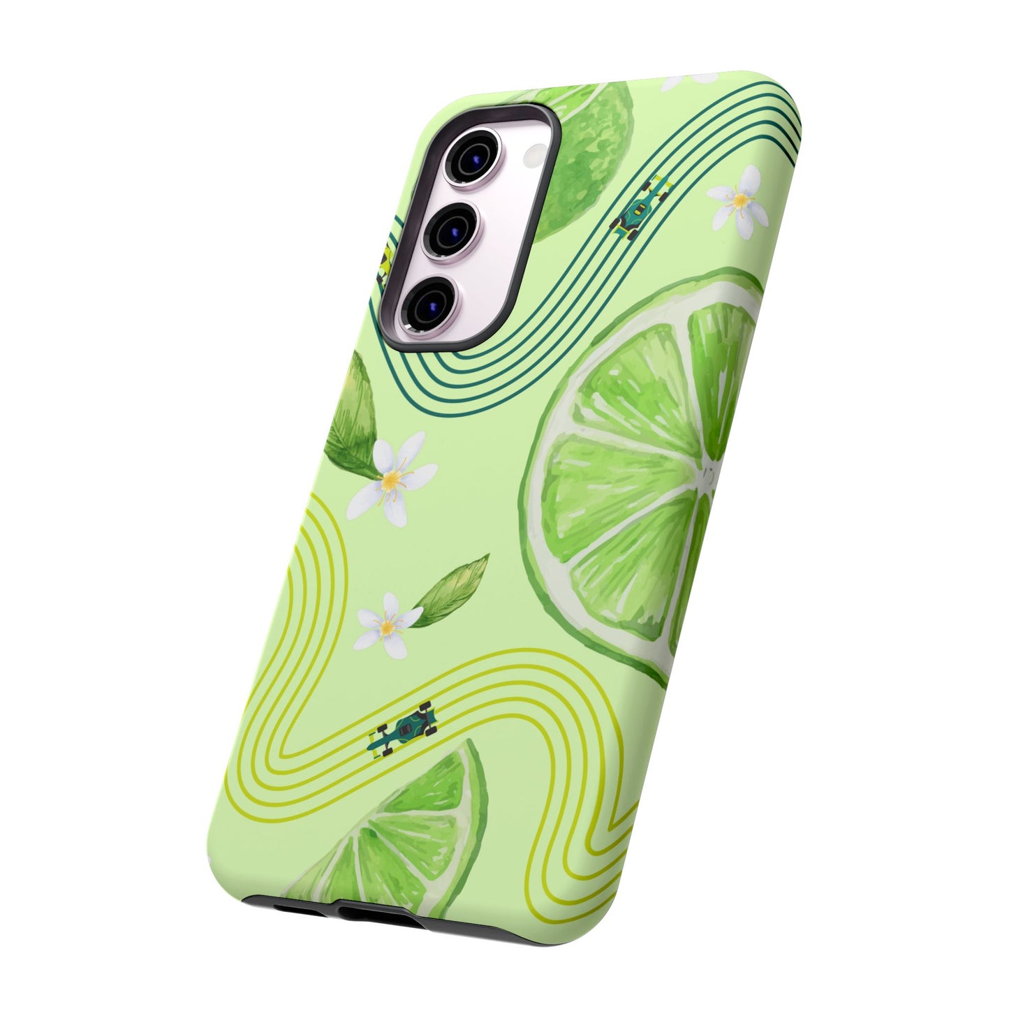 Green F1 Aston Martin and Lime Phone Case, Trendy F1 Gift, Formula 1 Gift, Cute Fruit F1 Phone Case, Unique Phone Case
