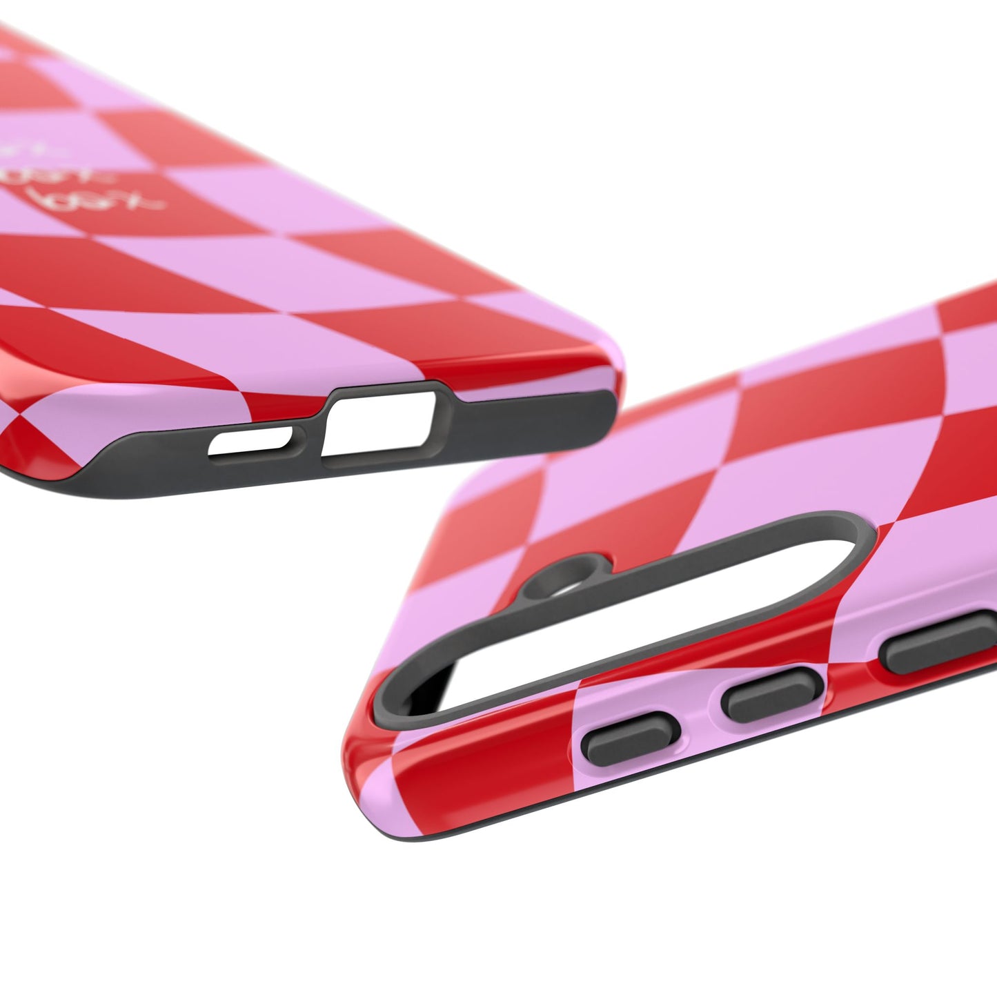 Pink and Red Checkered F1 Phone Case, Box Box Box F1 Phone Case